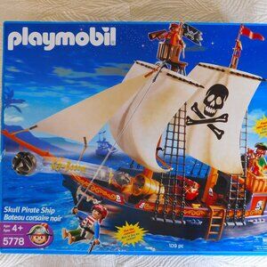 Rare PLAYMOBIL Skull Pirate Ship #5778 Buccaneer building toy BRAND NEW SEALED